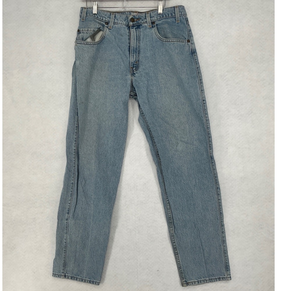 Levi Strauss Signature 545 Jeans Mens 31x30 Light Blue Loose Fit Denim - Picture 2 of 10